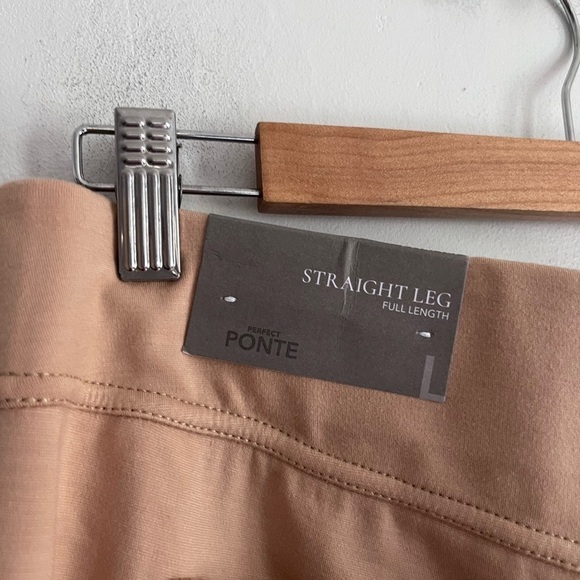 Soft surroundings Ponte Camel Straight Leg Pants - Picture 6 of 8